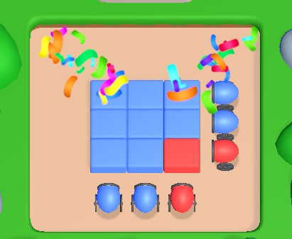 Spel Skiet kleurbal  aanlyn