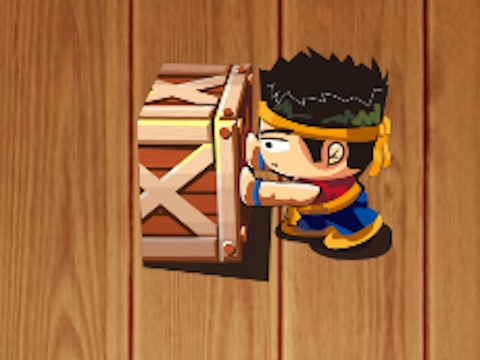 Spel Sokoban aanlyn