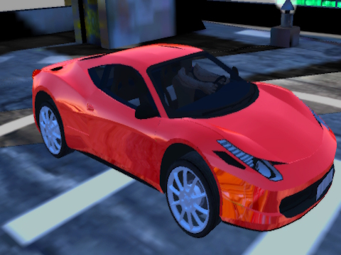 Spel GT -uitbranding -parkeersimulator  aanlyn