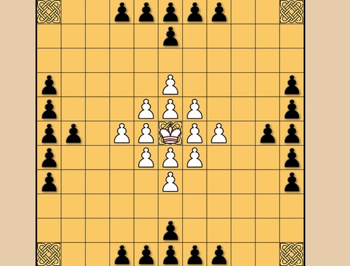 Spel Tafl Viking -skaak  aanlyn