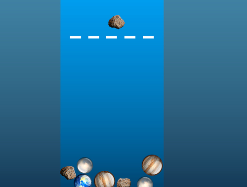 Spel Merge planete ruimte!  aanlyn