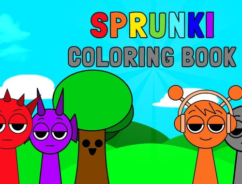 Spel Sprunki kleurboek  aanlyn