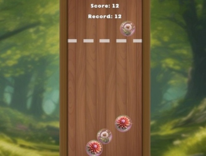 Spel Merge blomme in borrels 2048!  aanlyn