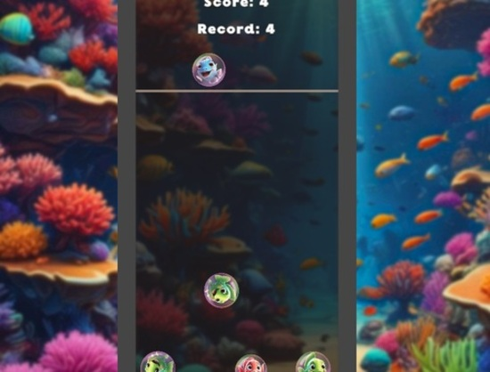 Spel Merge Fish in 2048! aanlyn