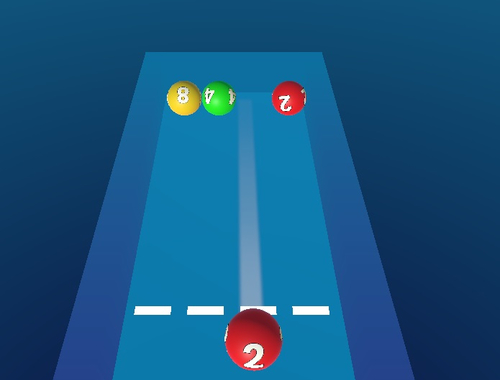 Spel Samestelling van die balle 2048 Billiards!  aanlyn