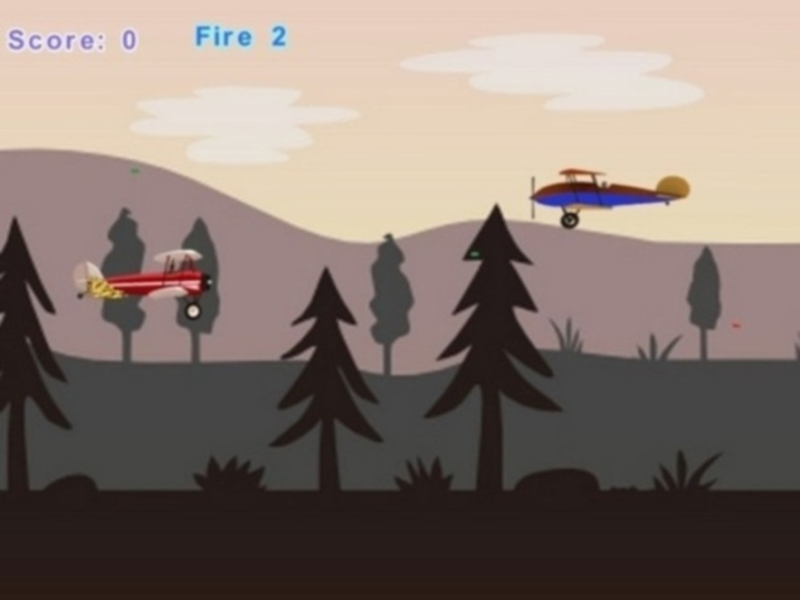 Spel Vliegtuie wat skiet  aanlyn