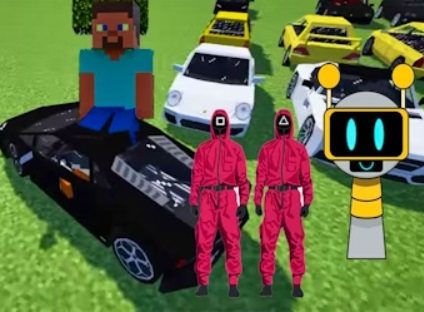 Spel Minecraft Squid Sprunki Drift Multiplayer aanlyn