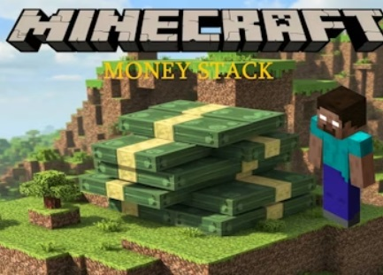 Spel Minecraft geldstapel  aanlyn