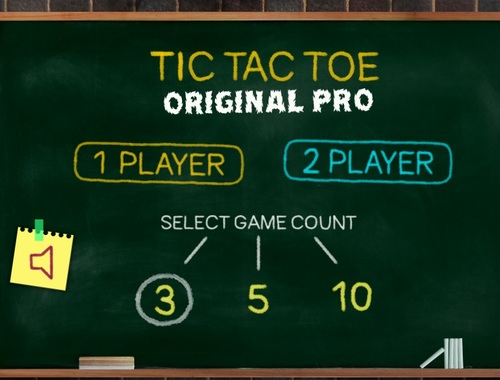 Spel Tic tac toe oorspronklike pro  aanlyn
