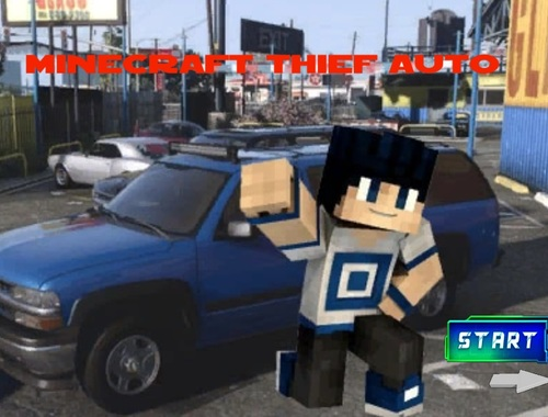 Spel Minecraft Thief Auto aanlyn