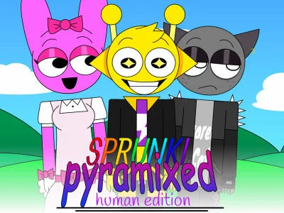 Spel Sprunki Pyramixed: Human Edition aanlyn