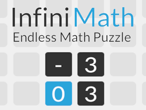 Spel Infini wiskunde eindelose wiskunde -legkaart  aanlyn