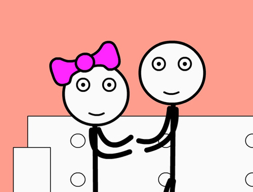 Spel Stickman gevangenis en liefde  aanlyn