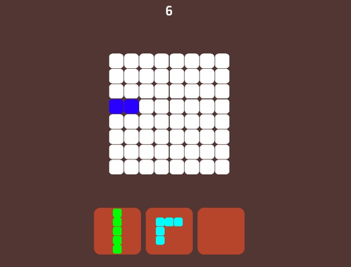 Spel Blokke legkaart: vul en skoon  aanlyn