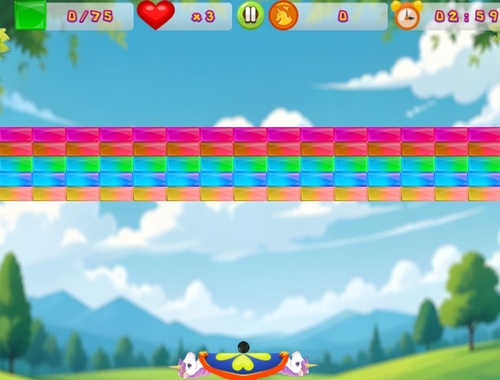 Spel Blok Blaster Unicorn  aanlyn