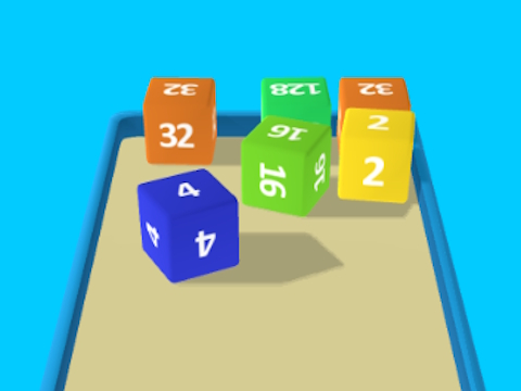 Spel 2048 kubus samesmelting  aanlyn