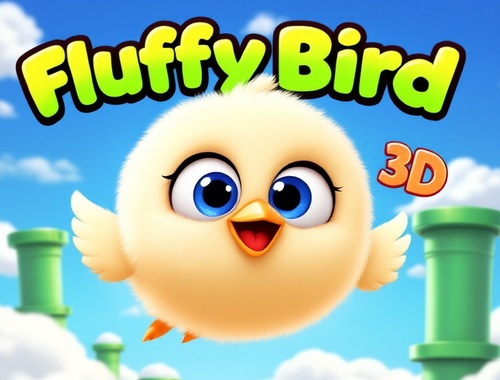 Spel Fluffy Bird 3D  aanlyn