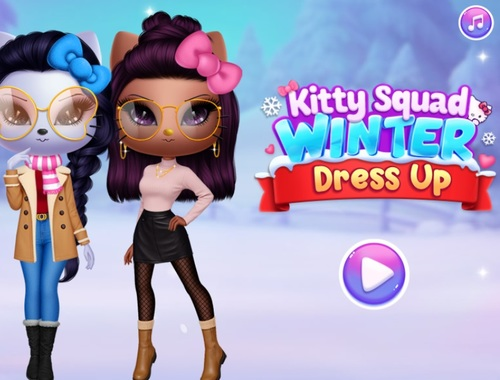 Spel Kitty Squad Winter Dress Up  aanlyn