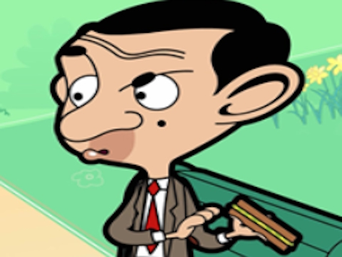 Spel Mnr Bean skuif legkaart  aanlyn