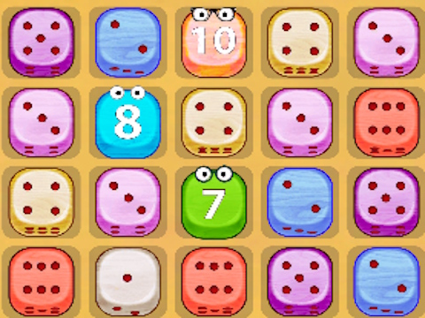 Spel DICE -legkaarte!  aanlyn