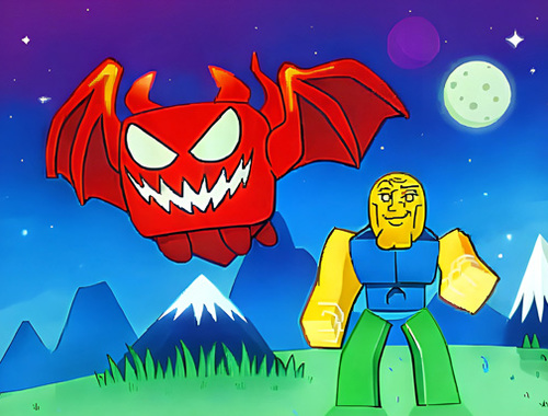 Spel Obby die legendariese draak  aanlyn