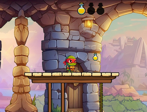 Spel Skilpad Quest  aanlyn