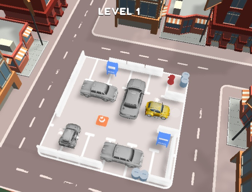 Spel Mal parkeerplek  aanlyn