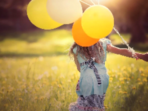 Spel Meisie Balloons Child Jigsaw  aanlyn