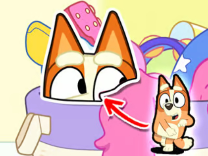 Spel Jigsaw Puzzle: Bluey Hide & Seek  aanlyn