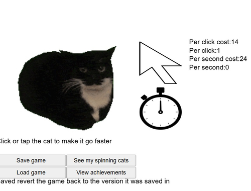 Spel Spining Cat Clicker  aanlyn
