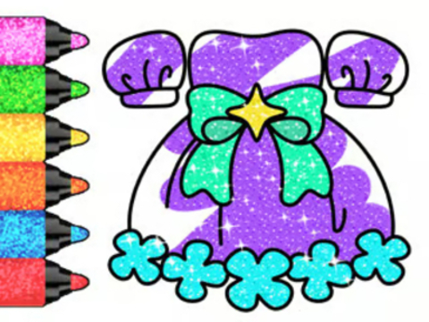 Spel Kleurboek: Glow Dress  aanlyn