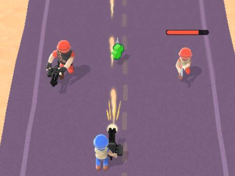Spel Hardloop en geweer verbreek alles  aanlyn
