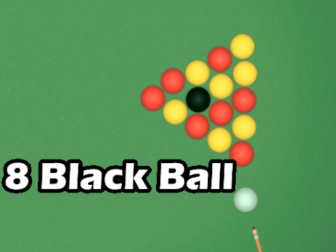 Spel 8 swart bal  aanlyn