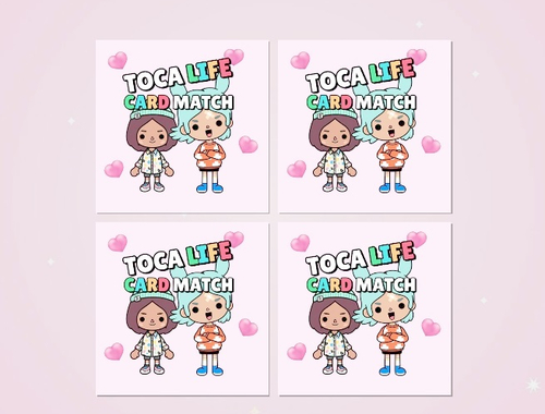 Spel Toca Life Memory Card Match  aanlyn