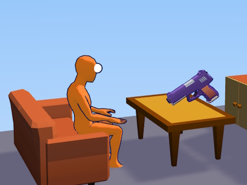 Spel Ragdoll Gun Shooter: Cannon Spinner Playground  aanlyn