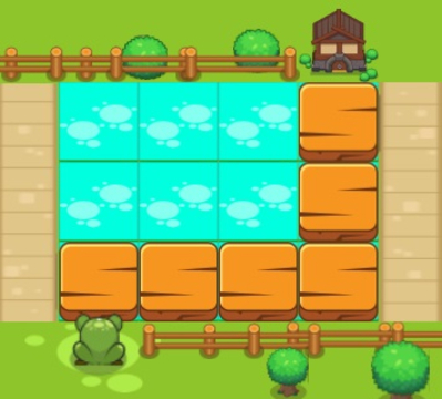 Spel Paddas vind die pad  aanlyn