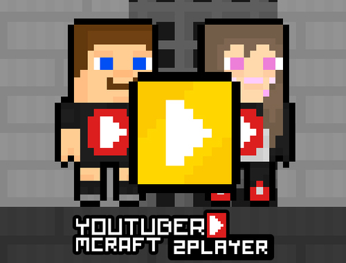 Spel YouTuber Minecraft 2 -speler  aanlyn