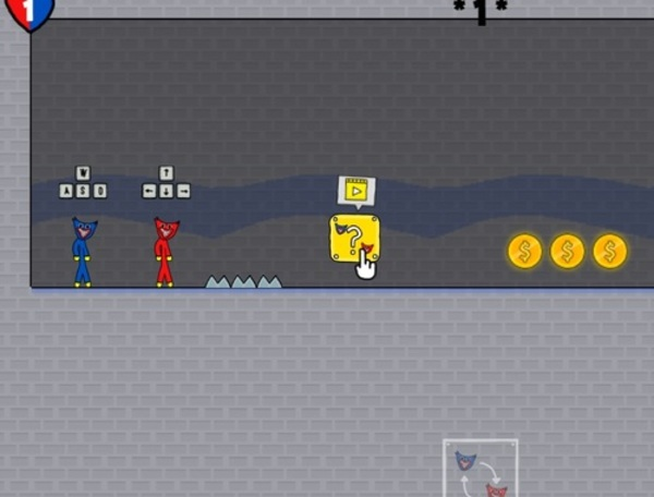 Spel Stickman Huggy Party Duo  aanlyn