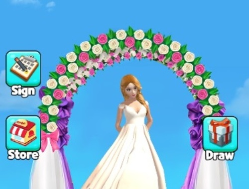 Spel Bridge Race Wedding Master  aanlyn