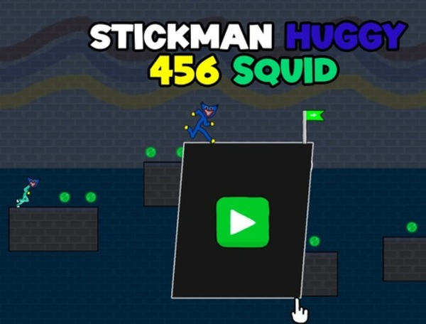 Spel Stickman huggy 456 inkvis  aanlyn