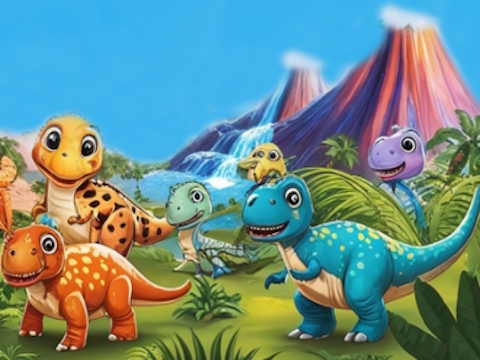 Spel Baba dino planeet  aanlyn
