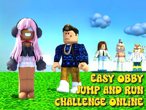 Spel Maklike Obby Jump and Run Challenge Online  aanlyn