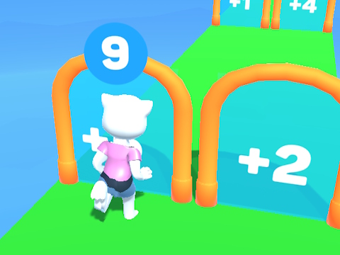 Spel Kat Angela hardloop  aanlyn