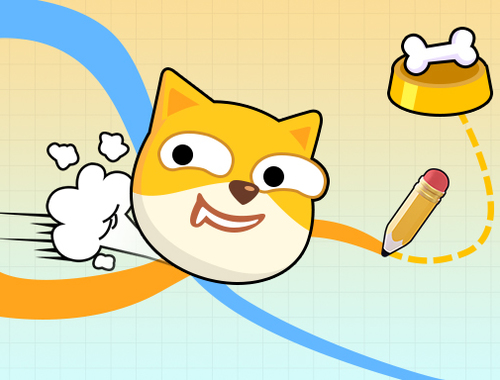 Spel Doge Rush Draw huis Puzzle  aanlyn