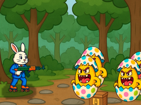 Spel Monsters van paaseiers  aanlyn