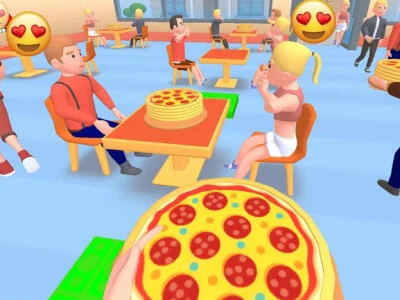 Spel Pizza -simulator  aanlyn