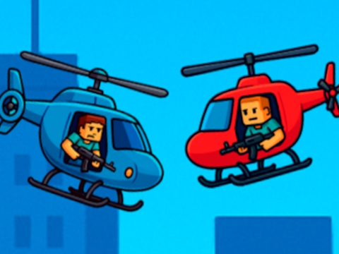 Spel Helikopter Battle Steve 2 -speler  aanlyn
