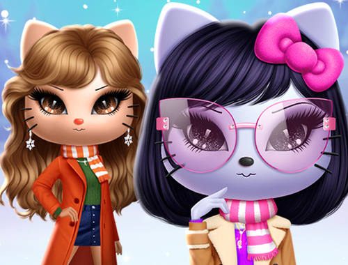 Spel Kitty Squad Winter Dress Up  aanlyn