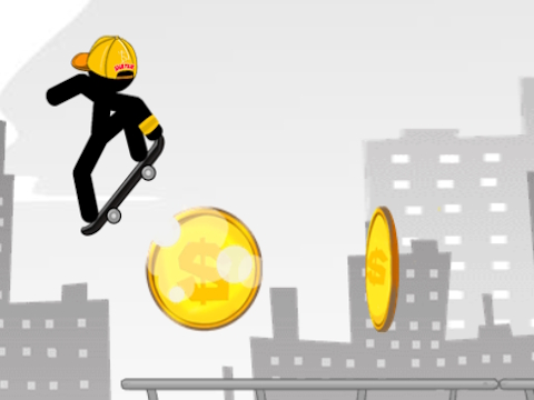 Spel Stickman Skate City  aanlyn