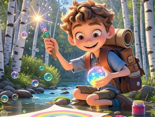 Spel Vind die verskille: Magic Brush  aanlyn
